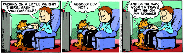 Komiksy garfield - komiks z dnia 30/01/1990