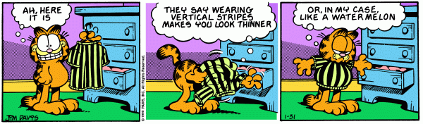 Komiksy garfield - komiks z dnia 31/01/1990