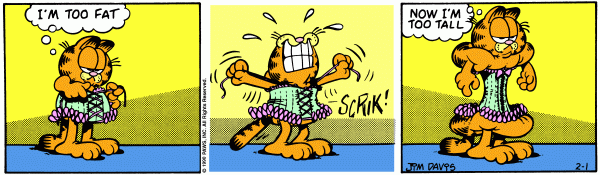 Komiksy garfield - komiks z dnia 01/02/1990