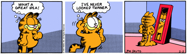 Komiksy garfield - komiks z dnia 02/02/1990