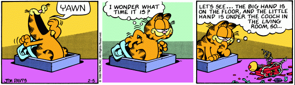 Komiksy garfield - komiks z dnia 05/02/1990