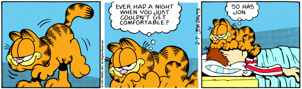 Komiksy garfield - komiks z dnia 07/02/1990