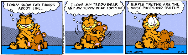 Komiksy garfield - komiks z dnia 19/02/1990
