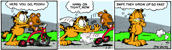 Komiksy garfield - komiks z dnia 21/02/1990