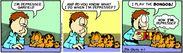 Komiksy garfield - komiks z dnia 07/03/1990
