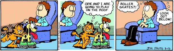 Komiksy garfield - komiks z dnia 13/03/1990