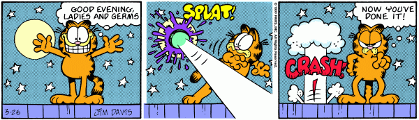 Komiksy garfield - komiks z dnia 26/03/1990