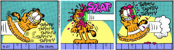 Komiksy garfield - komiks z dnia 27/03/1990
