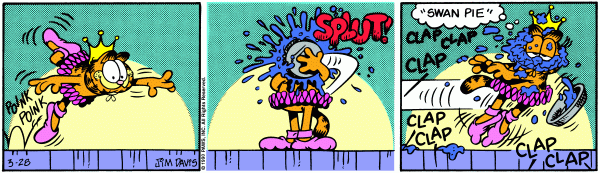 Komiksy garfield - komiks z dnia 28/03/1990