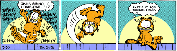 Komiksy garfield - komiks z dnia 30/03/1990
