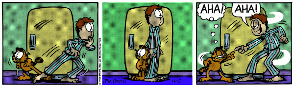 Komiksy garfield - komiks z dnia 12/04/1990