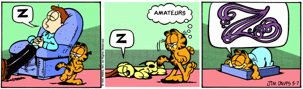 Komiksy garfield - komiks z dnia 07/05/1990