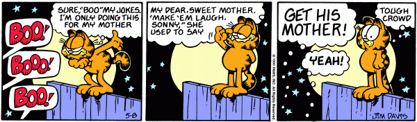 Komiksy garfield - komiks z dnia 08/05/1990